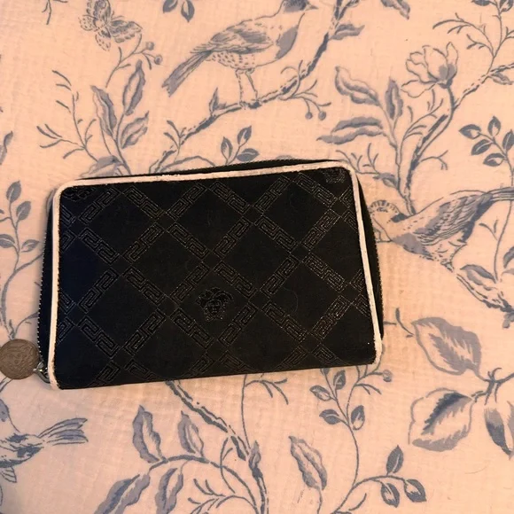 Versace Black and White Medusa Clutch - Picture 2 of 10